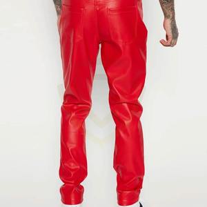 กางเกงหนังผู้ชายคุณภาพสูง ดีไซน์ล่าสุด ขายส่ง รับออกแบบโลโก้ของคุณเอง - Product Image 4