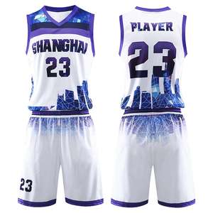Maillot de basketball réversible personnalisable 2026, séchage rapide, respirant, écologique, imprimé sur le devant, ensemble double couche par sublimation - Product Image 4