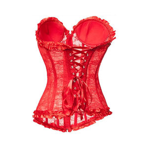 Elegant Women's Over Bust Net Corset 100% Premium Quality Steel Bones Lace Decoration Body Shaper Sexy Trending Style Adults - Product Image 2