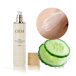 Lotion Visage Hydratante Éclatante à l'Hydrolat de Rose et au Beurre de Karité pour Peaux Normales/Sèches Anti-Âge Légère Soin de la Peau Marque Blanche - Product Image 1