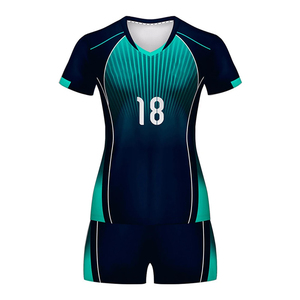 Personnalisation, maillots de volley-ball multicolores sur mesure, design sublimé, uniformes de volley-ball noirs pour femmes - Product Image 1