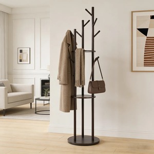 ราวแขวนเสื้อผ้าโลหะแบบมินิมอลพร้อมฐานสี่เหลี่ยมชั้นเดียวสำหรับใช้ในห้องนอน - Product Image 2