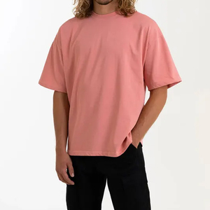 Camisetas de Cuello Redondo Personalizadas, de Gran Peso y Corte Holgado, de Diseñador, Tallas Grandes para Hombre, Lisas, de Algodón, Oversize, Camisetas Básicas para Hombres - Product Image 6