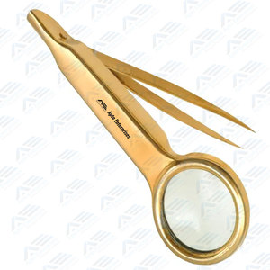 Pince à sourcils inclinée pince à sourcils diagonale en acier inoxydable soins de beauté Instruments médicaux de beauté professionnels personnalisés - Product Image 5