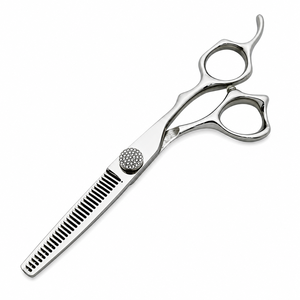 Ciseaux professionnels de coiffure pour démêlage, 6 pouces, en acier inoxydable, pour droitiers, ciseaux texturants pour barbier, salon de coiffure - Product Image 1