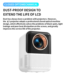 โปรเจคเตอร์พกพา K7 Mini LED ขายดี 720P HD Smart Android 14 หน่วยความจำ 8GB ความสว่างสูง 180ANSI เหมาะสำหรับธุรกิจ การศึกษา และใช้งานกลางแจ้ง - Product Image 5