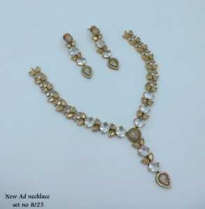 New Ad Necklace <b>Set</b> <b>Gold</b> Plated Crystal Rhinestone Flower Design Wedding Jewelry Women's Classic Style Earrings and Necklace - Product Image 1