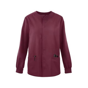 Chaqueta de Enfermera de Alta Calidad, Estilo Jogger Cómodo, Cuello Acanalado Elegante, Hecha de Spandex para Uniformes Profesionales - Product Image 6