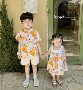 Vêtements décontractés de haute qualité BEEMO pour garçons et filles, ensembles de vêtements d'été style plage, vêtements respirants pour tout-petits - Product Image 1