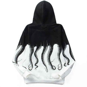 Nouveau Sweat à Capuche Personnalisé Brodé en Molleton 100% Coton Écologique Tendance Vintage Streetwear - Product Image 5