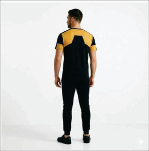 เสื้อยืดแขนสั้นผู้ชายผ้าฝ้าย 100% ขายส่ง พิมพ์ลายกราฟิกตามสั่ง ทรงโอเวอร์ไซส์ เนื้อผ้าเจอร์ซีย์ ลายเรียบ - Product Image 5