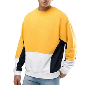 Wholesale Custom Logo Men Long Sleeve Crew Neck Pullover Sweatshirt <b>Jumpers</b> Unisex Men Cotton Fleece Drop Shoulder Sweatshirt - Product Image 5