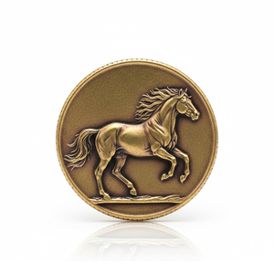 Marcadores de pelotas de golf de metal antiguo de latón, recuerdo de club deportivo, económicos, con logotipo personalizado, regalos del año del caballo - Product Image 5