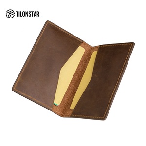 TILONSTAR TVW104C Novelty Gifts Ultra Thin Real Leather RFID Blocking Safety Business Credit Card <b>Holder</b> - Product Image 4