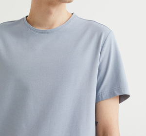T-shirt surdimensionné pour homme, 100 % coton, 230 g/m², coupe ample, logo imprimé sur mesure, effet délavé soleil, déchiré, OEM/ODM. - Product Image 6
