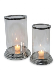 Heat Resistant Round Glass Hurricane Votive Candle Holder Reusable In Home Office Garden Patio Decoration - Product Image 3