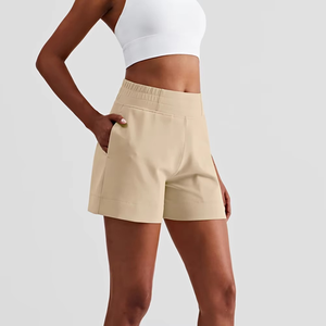 Shorts Deportivos Casuales para Mujer, de Alta Calidad, Algodón y Poliéster, Suaves y Transpirables, para Uso Diario, Entrenamiento, Verano, Running, MOQ Bajo - Product Image 6