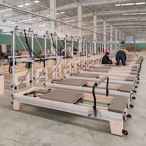 Máquina de Pilates Reformer Profesional y Duradera de Madera de Arce Ajustable con Torre y Carro Dividido All-Track, Cama de Pilates - Product Image 4