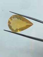 Opale de feu jaune naturelle, haute clarté, gemme transparente, taille poire, polissage brillant, bijoux tendance et à la mode, exportateur d'Inde, prix de gros