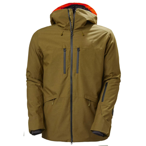 Men's Hooded <b>Winter</b> Puffer <b>Jacket</b> <b>Waterproof</b> Polyester Fleece Lining Casual Style Regular Fit Zipper Closure Solid Color - Product Image 5