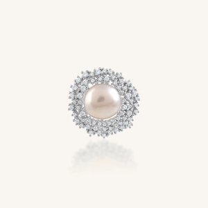 Colgante de perlas y circonitas en plata de ley 92,5 KLSP-50615 - Product Image 5