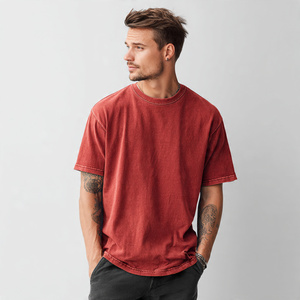 Camiseta Vintage de Hombre de Alta Calidad con Lavado Ácido y Efecto Desgastado, Estilo Urbano Oversize - Product Image 3