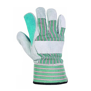 Guantes de Trabajo de Seguridad de Cuero Vacuno de Primera Calidad, Servicio OEM, Guantes Transpirables para Jardinería y Trabajo General - Product Image 3