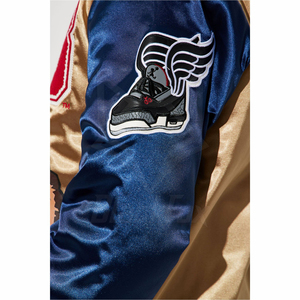Chaqueta Bomber de Satén Personalizada de Alta Calidad, Chaqueta Varsity de Béisbol de Poliéster para Hombre y Mujer - Product Image 5