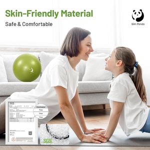 Ballon de Pilates anti-éclatement de 9 pouces, petit ballon de yoga pour l'entraînement de stabilité, renforcement du tronc et outil d'exercice de physiothérapie - Product Image 2