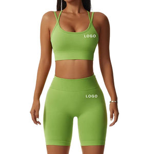 Conjunto de Ropa Urbana de Verano para Mujer 2026, Top Corto sin Mangas con Logotipo Personalizado, Pantalones Cortos de Punto, Estampado Floral, Conjunto de Dos Piezas Sexy para Club o Casual - Product Image 5