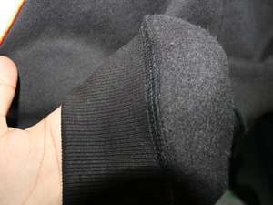 Sudadera BENGALS BLACK con cuello alto, 100% BLANCA, con apliques bordados, cuello ancho, CLUSH SPORTS - Product Image 6