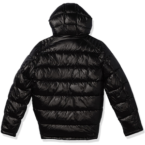 Men's Down <b>Jacket</b> Casual Black Glossy Couple Unisex Hooded Puffer Outwears Man Lightweight <b>Warm</b> Thickened Bread Padded Coat - Product Image 3