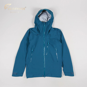 Chaquetas Transpirables para Exteriores, Chaqueta Soft Shell Personalizada con Capucha, Cortavientos Unisex Azul Tinta - Product Image 1