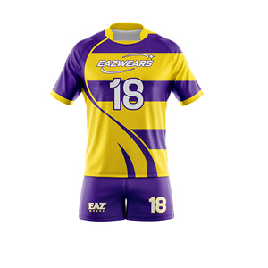 Uniforme de Rugby para Hombre, Jersey de Rugby con Estampado Personalizado y Pantalones Cortos a Juego, Fabricante de Ropa Deportiva OEM ODM, Proveedores de Alibaba - Product Image 1