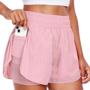 Shorts de course élégants pour femmes, de haute qualité, respirants, avec ceinture élastique, pour la course à pied, le yoga et la remise en forme - Product Image 1