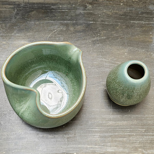 Agung Keramik Ceramic Green Chun <b>Matcha</b> Bowl <b>Tea</b> Tool <b>Set</b> Japandi Style Eco-Friendly Durable Heat-Resisting Easy Clean <b>Tea</b> - Product Image 1