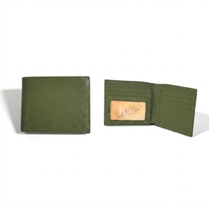 [Bargain] Top Quality Handmade Castello Saffiano Leather Men Bi-fold Billfold ID <b>Card</b> <b>Wallet</b> Passcase Navy Green Grey Black - Product Image 1