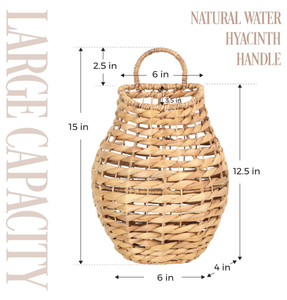 Water Hyacinth Woven <b>Hanging</b> <b>Basket</b> Made In Vietnam Eco-friendly material used for Home decoration - Product Image 6
