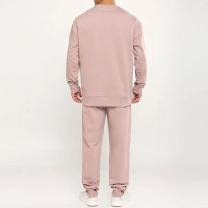 Unisex Breathable <b>Hooded</b> Hoodie & Pullover Tracksuit Set 100% Cotton Winter Casual Customized Colors - Product Image 5