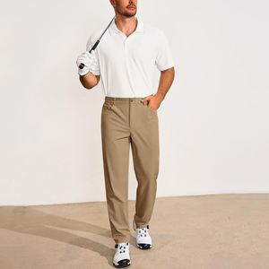 Pantalons de survêtement pour hommes sur mesure de haute qualité, élégants, respirants, pour l'extérieur, coupe droite, avec plusieurs poches, pantalons de golf - Product Image 4
