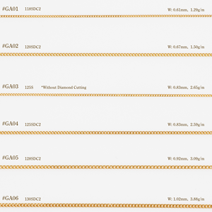 สร้อยคอทองคำแท้ 18K 14K 10K (ไม่ใช่ทองชุบ) ดีไซน์เก๋ ทันสมัย ผลิตในญี่ปุ่น สำหรับผู้หญิง - Product Image 2