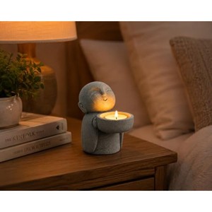 Bamboo Wood Zen Meditation <b>Figure</b> - Spiritual Wellness - Wholesale - Product Image 6