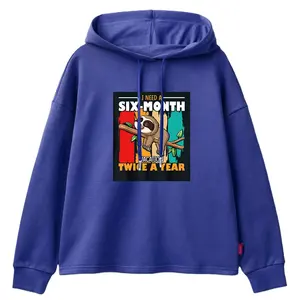 Custom Printed Gym Crop Top Hoodies Sweatshirts For Ladies Printed Fleece Female Hoodie Supplier