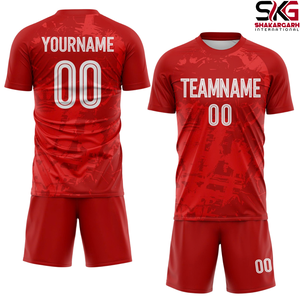 Ensemble d'uniformes de football personnalisés – Maillot et short de football sublimés pour équipe - Product Image 3