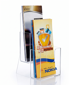 <b>A3</b> A4 A5 Acrylic Leaflet Brochure Holder Wall Mounted Retail Storage Display Stands for Shops Made of Plastic and Paper - Product Image 3
