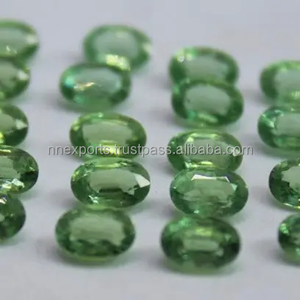 Cianita Verde Menta Natural de Excelente Calidad, 4x6mm, Corte Ovalado Facetado, Calibrada, Piedras Preciosas Sueltas Raras, Certificadas por Terceros - Product Image 2