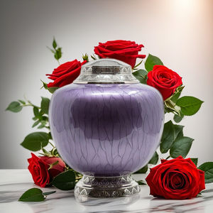 New Arrival High Gloss Textured Enameled Customized Colour Wholesale Cremation <b>Urns</b> Manufacturer Funeral <b>Jars</b> High Quality <b>Urns</b> - Product Image 1