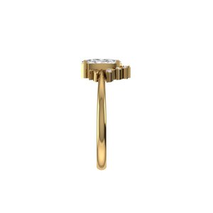 แหวนเพชรทรงมาร์คีส์ขนาด 7 US ไซส์ ผลิตในห้องปฏิบัติการ เงินแท้ 925  ทอง 9kt, 14kt, 18kt สำหรับเครื่องประดับผู้หญิง - Product Image 6