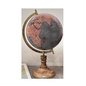 Luxury World Globe Metallic Stand <b>Rotating</b> Geography Map Vintage <b>Desk</b> Decor Educational World Map Globe Office Gift Globes - Product Image 4