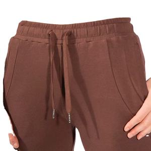 กางเกงวอร์มเทอร์รี่ระบายอากาศสำหรับผู้หญิงกางเกงขาสั้นลำลองมีเชือกรูดและกระเป๋าสำหรับเล่นโยคะหรือใช้ในชีวิตประจำวันโลโก้ออกแบบได้ตามต้องการ - Product Image 4